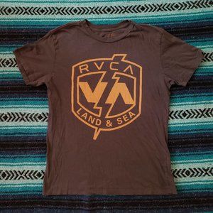 RVCA Land & Sea ANP Red Stitch Graphic T-shirt